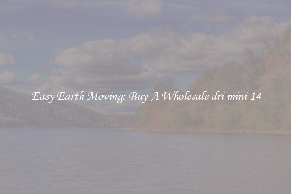 Easy Earth Moving: Buy A Wholesale dri mini 14