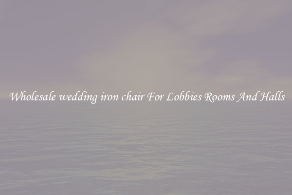 Wholesale wedding iron chair For Lobbies Rooms And Halls