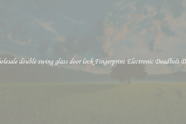 Wholesale double swing glass door lock Fingerprint Electronic Deadbolt Door 