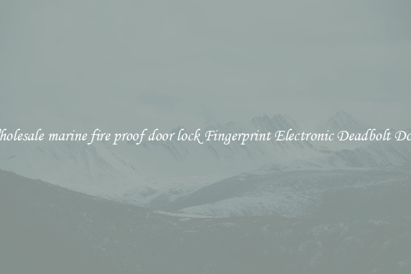 Wholesale marine fire proof door lock Fingerprint Electronic Deadbolt Door 