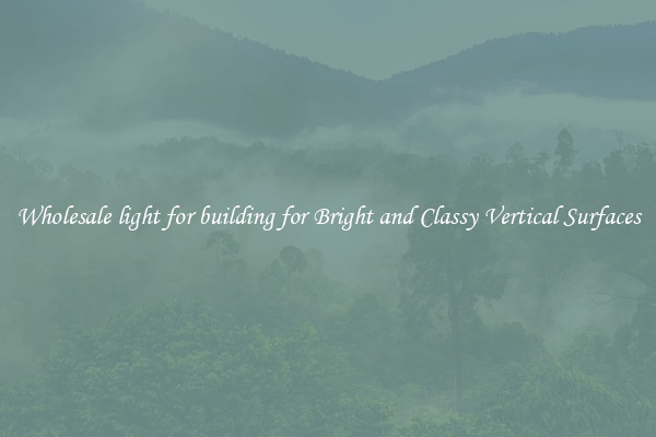 Wholesale light for building for Bright and Classy Vertical Surfaces