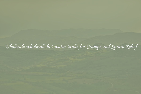 Wholesale wholesale hot water tanks for Cramps and Sprain Relief