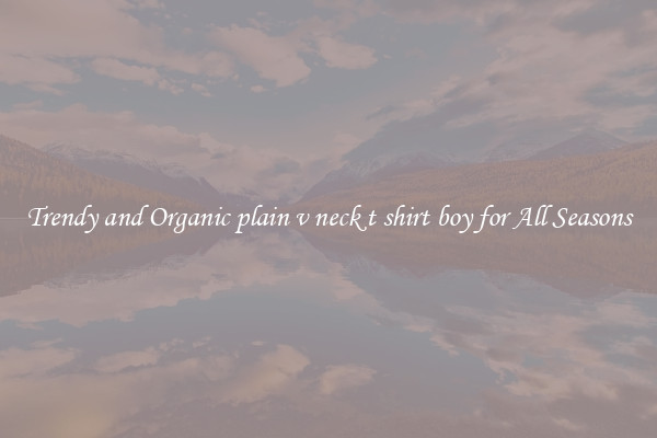 Trendy and Organic plain v neck t shirt boy for All Seasons