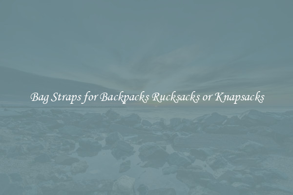 Bag Straps for Backpacks Rucksacks or Knapsacks