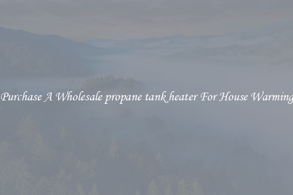 Purchase A Wholesale propane tank heater For House Warming
